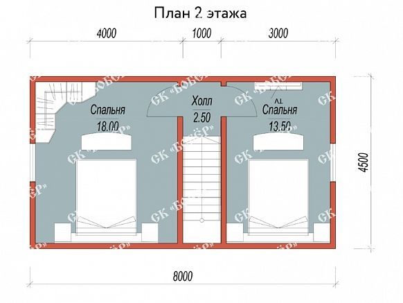 Сруб из бруса 7х8. фото