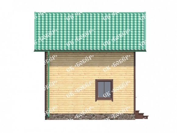 Дачный дом из бруса 6х6. фото