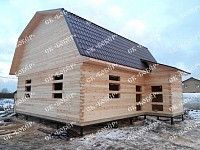 Сруб дома из бруса 7x7 в Васкелово