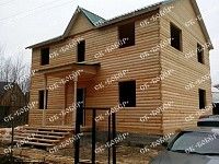 Сруб дома из бруса 7x9 в Новотроице